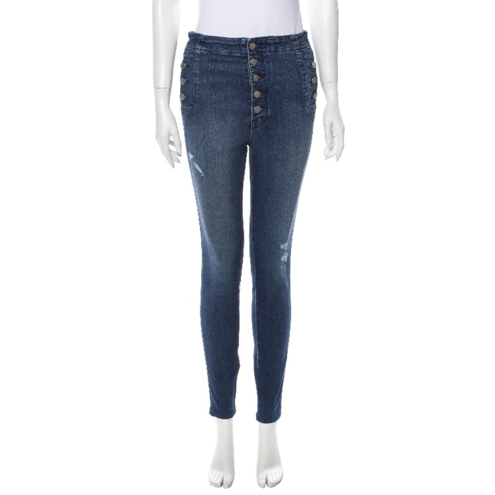 J Brand Natasha high rise jeans slightly distressed